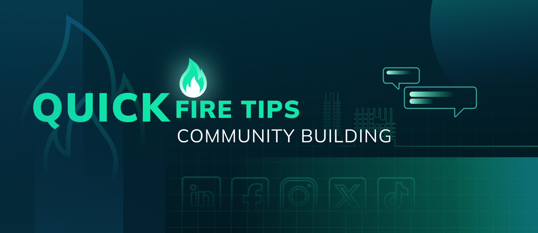 quick fire tips for organic social community building